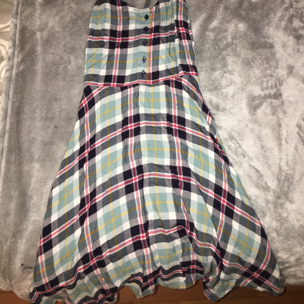 Checkered Strap Dress